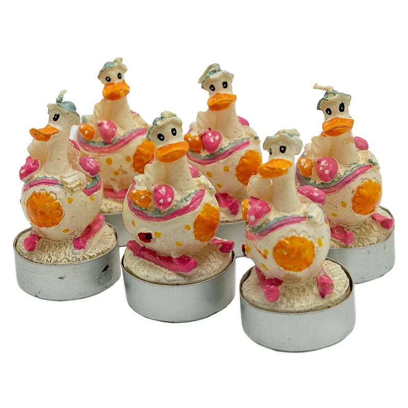 شمع دست ساز مدل اردک طرح Duck مجموعه 6 عددی