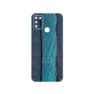 MAHOOT Turquoise feathers Cover Sticker for Infinix Hot 10 Play