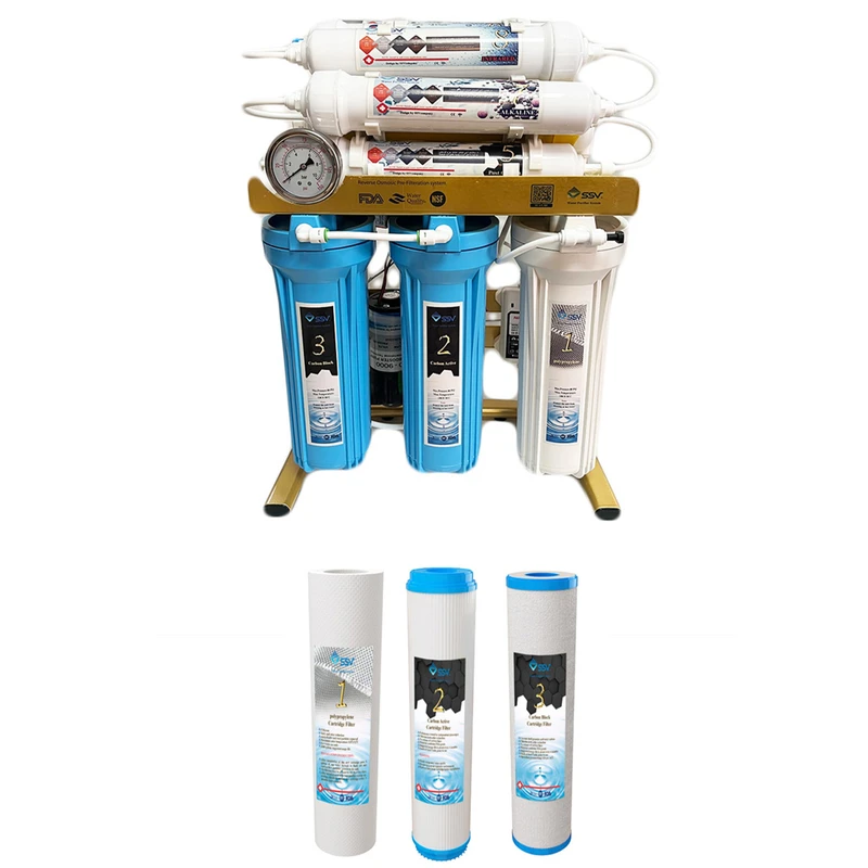 دستگاه تصفیه آب اس اس وی مدل  GoldenBlue  X1150 به همراه فیلتر بسته 3 عددی