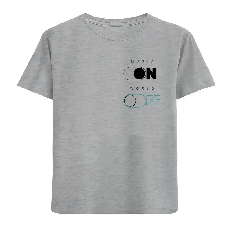 تی شرت آستین کوتاه پسرانه مدل N136 ON