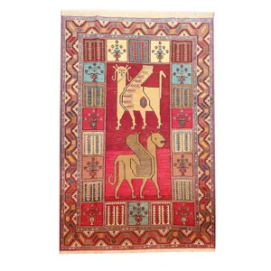 گلیم دستباف سه متری طرح باستانی مدل AA65