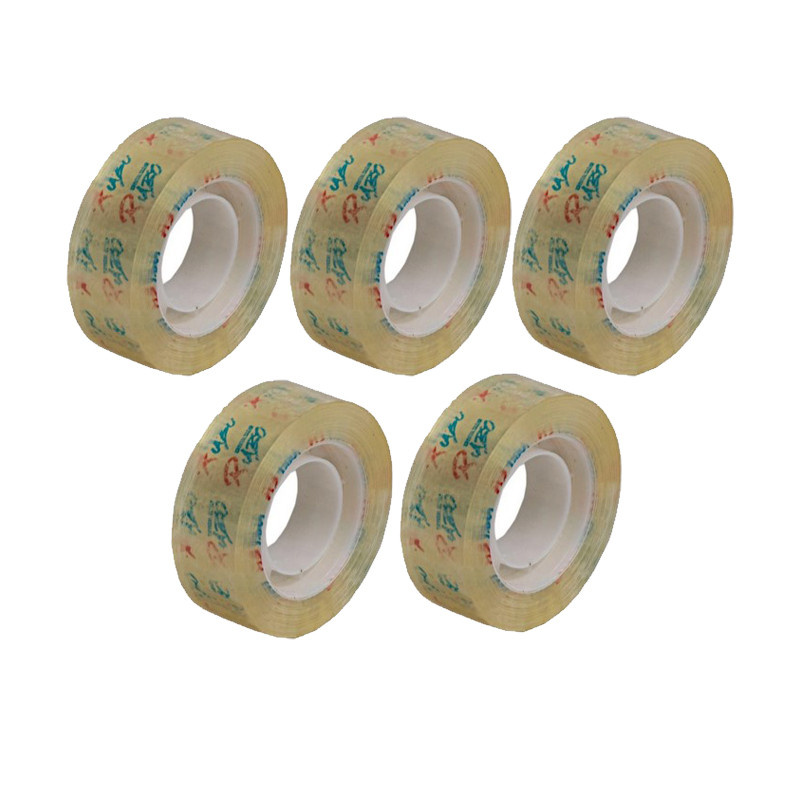 چسب نواری رابو مدل CRISTAL CLEAR عرض 1.8 سانتی متر بسته 5 عددی
