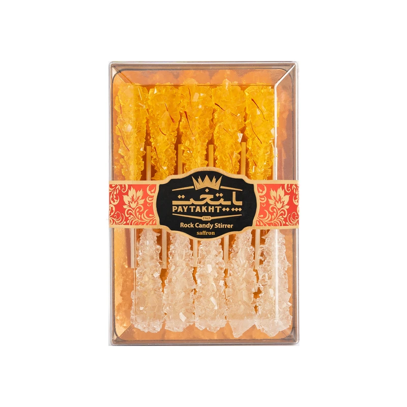 نبات چوبی سفید و زعفرانی کریستال کوچک پایتخت - 200 گرم