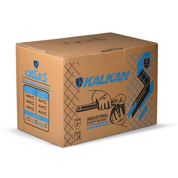 دستکش ایمنی کالکان مدل یک دوم نیتریل