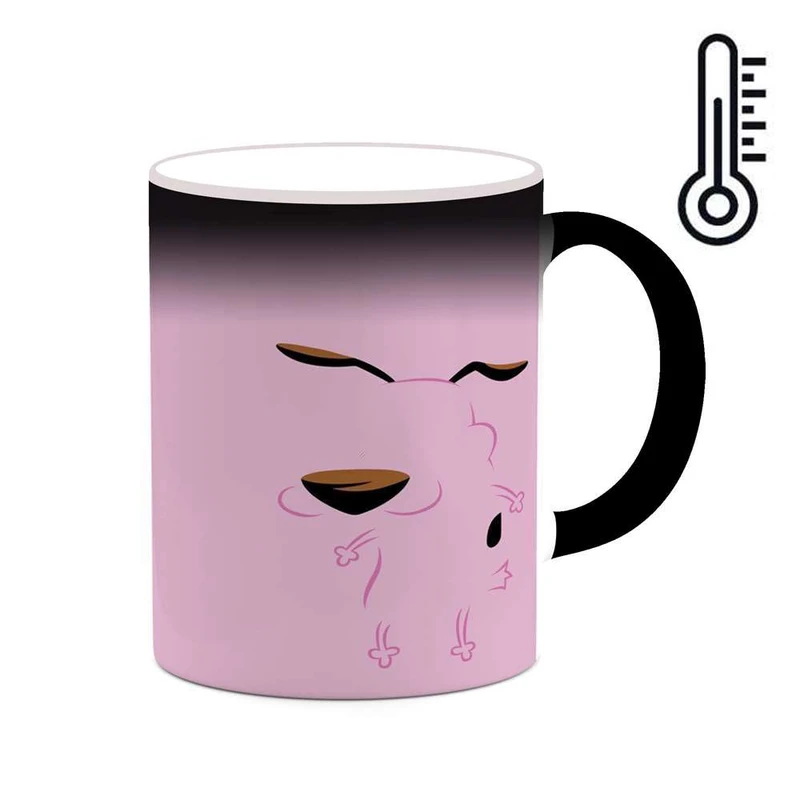ماگ حرارتی کاکتی مدل کارتون Courage The Cowardly Dog کد mgh22415