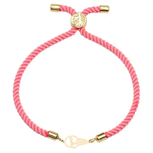 دستبند طلا 18 عیار زنانه الن نار مدل بستني 1716