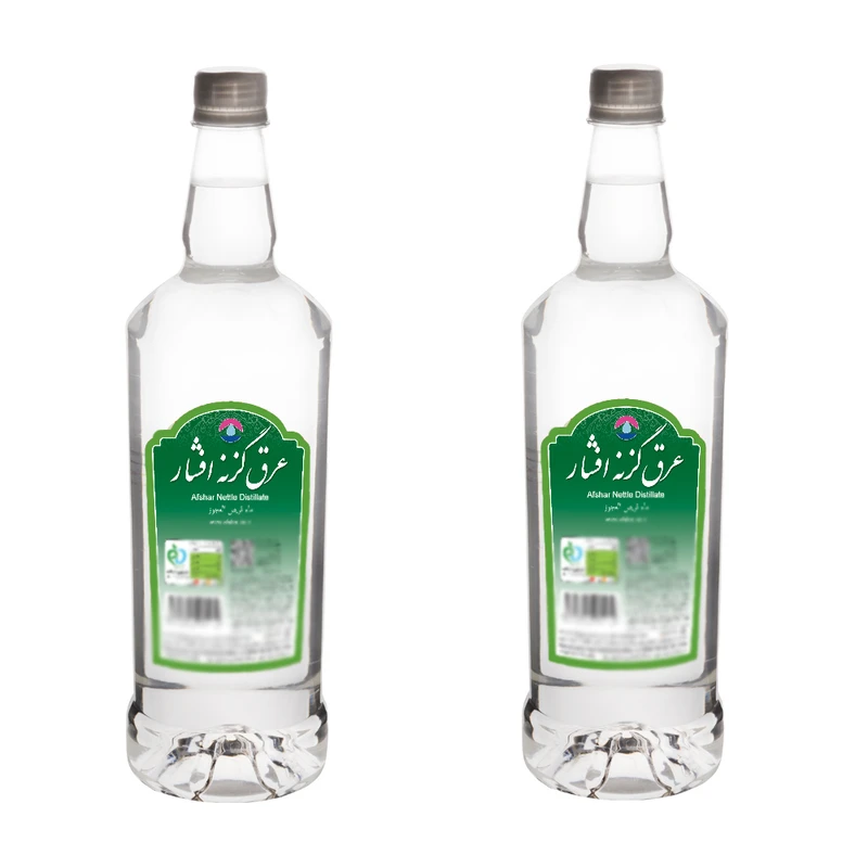 عرق گزنه افشار - 1 لیتر بسته 2 عددی