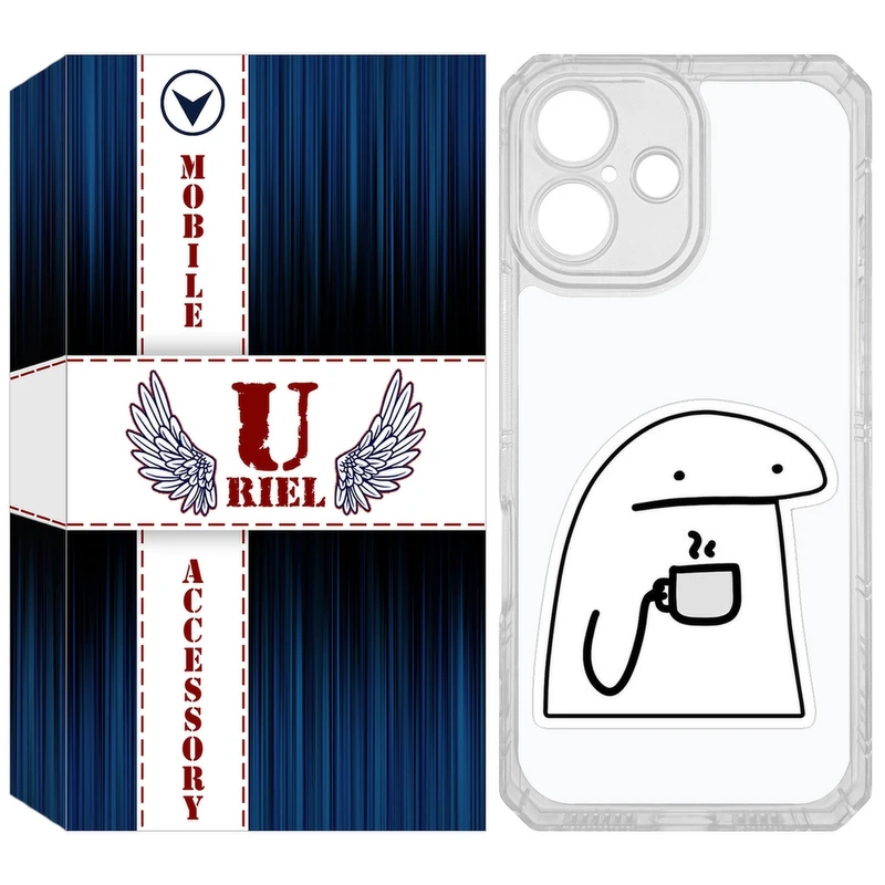 کاور یوریل مدل Clear کد 79 طرح پوکرفیس مناسب برای گوشی موبایل اپل iPhone 16