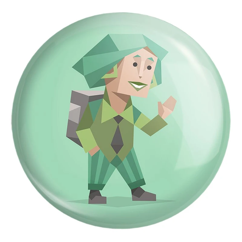 پیکسل خندالو طرح تایپ شخصیتی پیکارگر ENFP کد 7702 مدل بزرگ