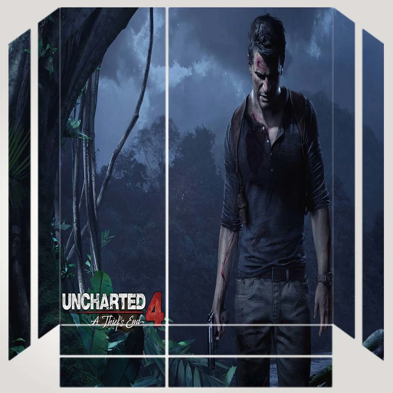 برچسب پلی استیشن ۴ مدل ps4 fat طرح Uncharted  کد PS-1043