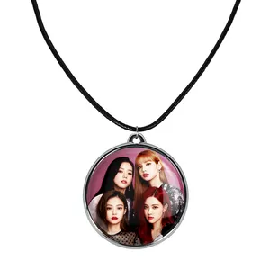 گردنبند خندالو مدل گروه بلک پینک Black Pink کد 28062809