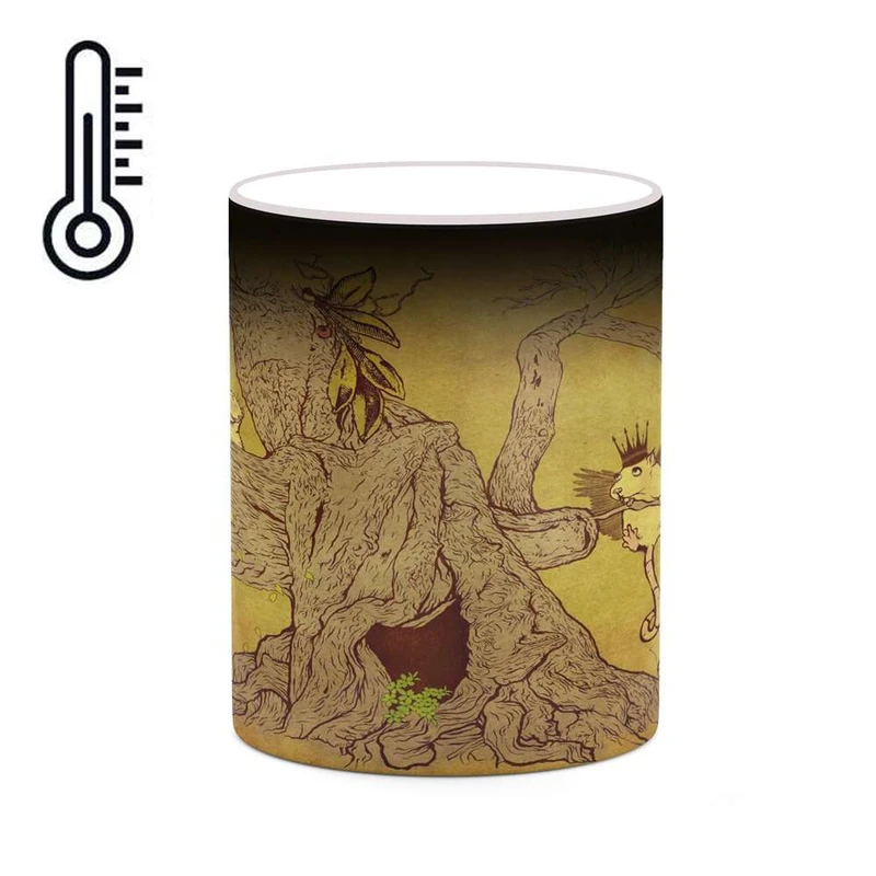 ماگ حرارتی کاکتی مدل نقاشی کارتونی کد mgh18780