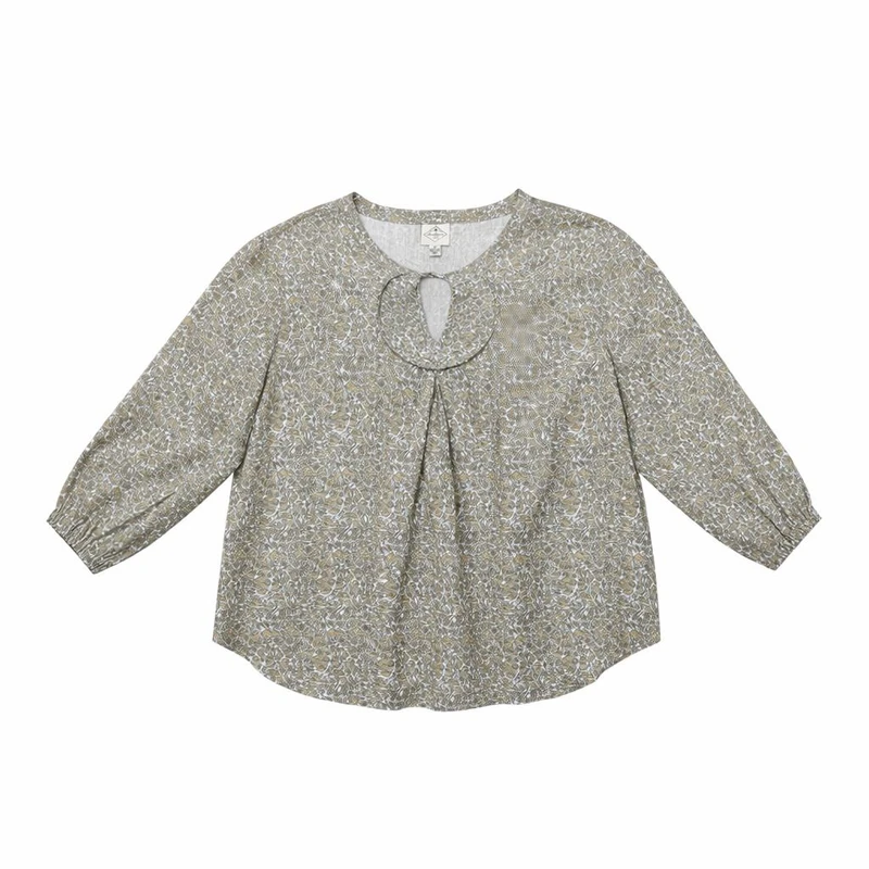 بلوز آستین بلند یقه گرد زنانه مدل 2090