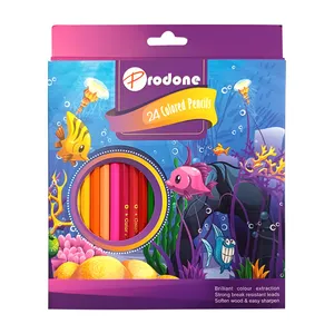 مداد رنگی 24 رنگ پرودون طرح ماهی