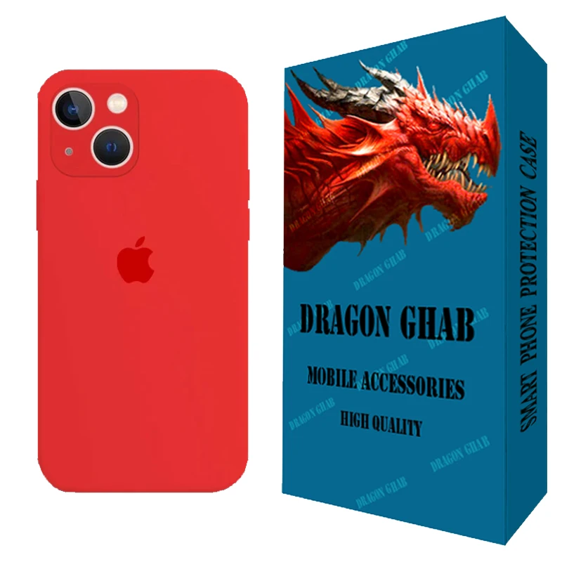 کاور دراگون قاب مدل سیلیکونی مناسب برای گوشی موبایل اپل iPhone 13 mini