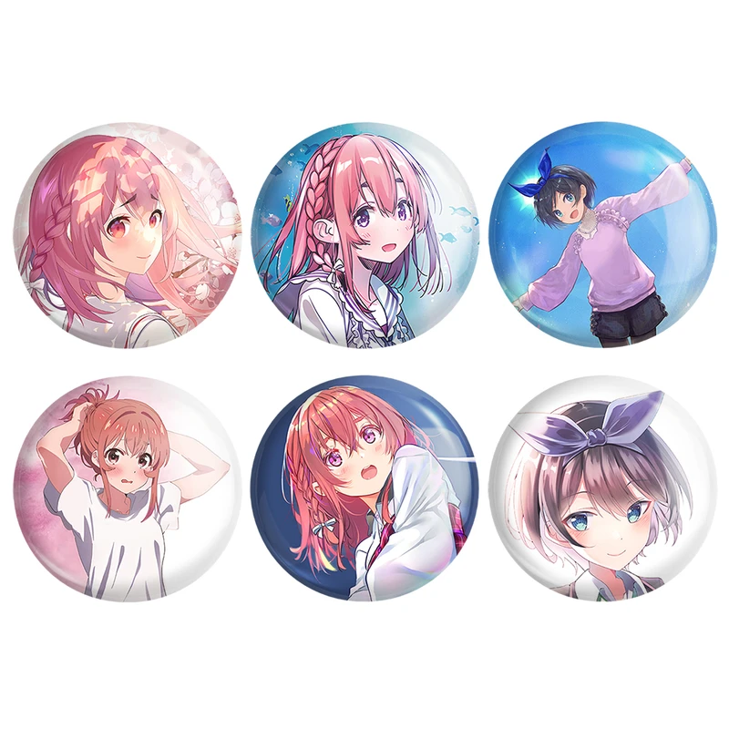 مگنت خندالو طرح انیمه کانوجواوکاری Kanojo Okarishimasu کد 1020A مجموعه 6 عددی