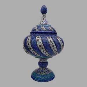  شکلات خوری میناکاری مدل پایه دار