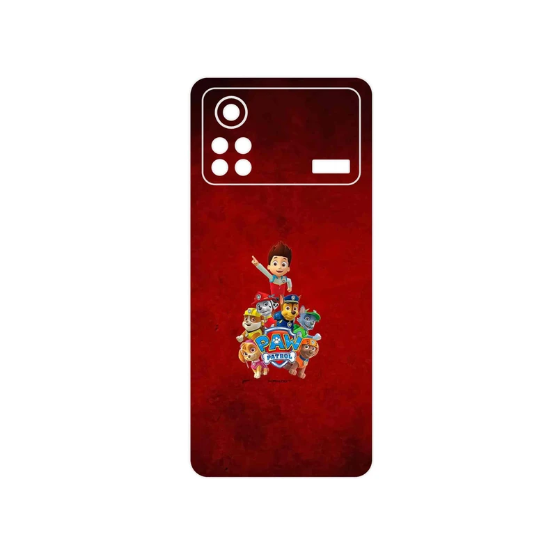 برچسب پوششی ماهوت مدل Paw Patrol مناسب برای گوشی موبایل شیائومی Poco X4 Pro 5G
