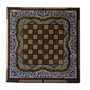 شطرنج خاتم کاری طرح صدفی 