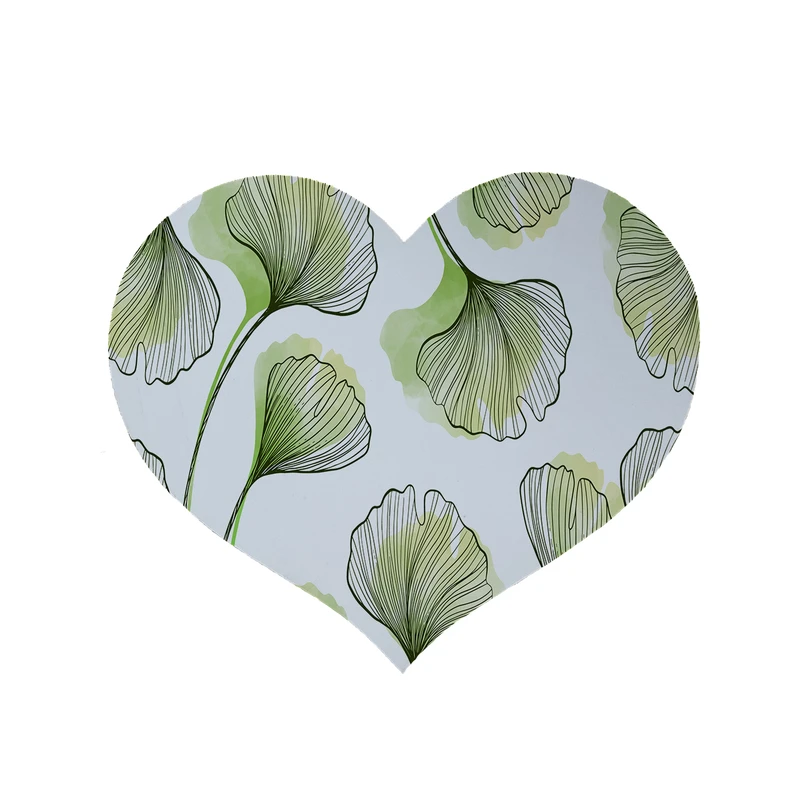 پادری مدل قلب طرح برگ کد 8521 سایز 90 × 90 سانتی متر