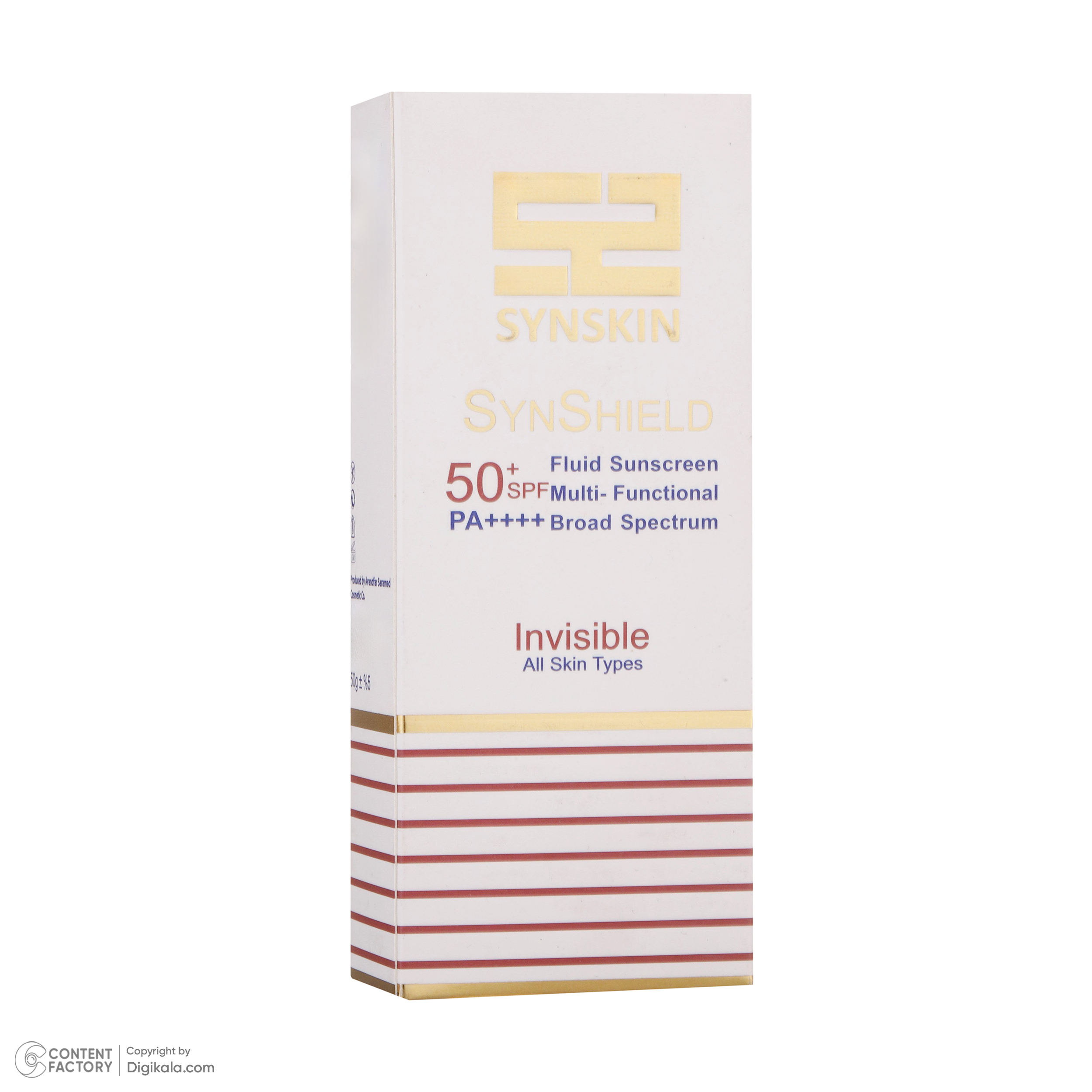 فلوئید ضد آفتاب بدون رنگ ساین اسکین SPF50 سری Invisible محافظ UVA ،UVB و ++++PA، مناسب انواع پوست حجم 50 میلیلیتر