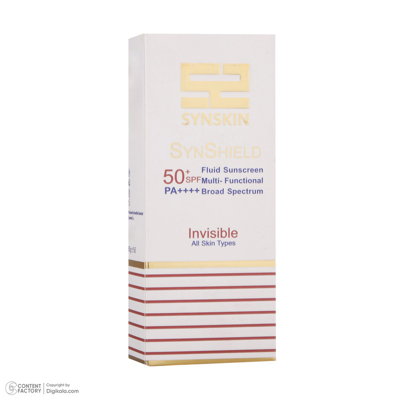 فلوئید ضدآفتاب بی‌رنگ ساین اسکین SPF50 سری Invisible مناسب انواع پوست، حجم 50 میلی‌لیتر