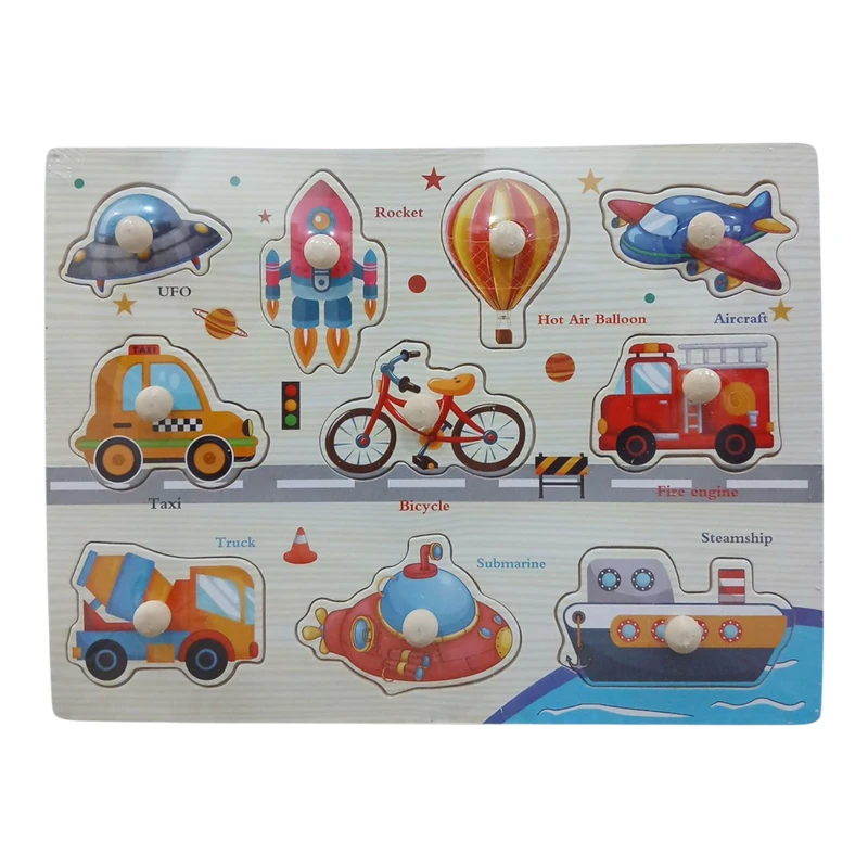 پازل آموزشی مدل جورچین برشی وسایل نقلیه