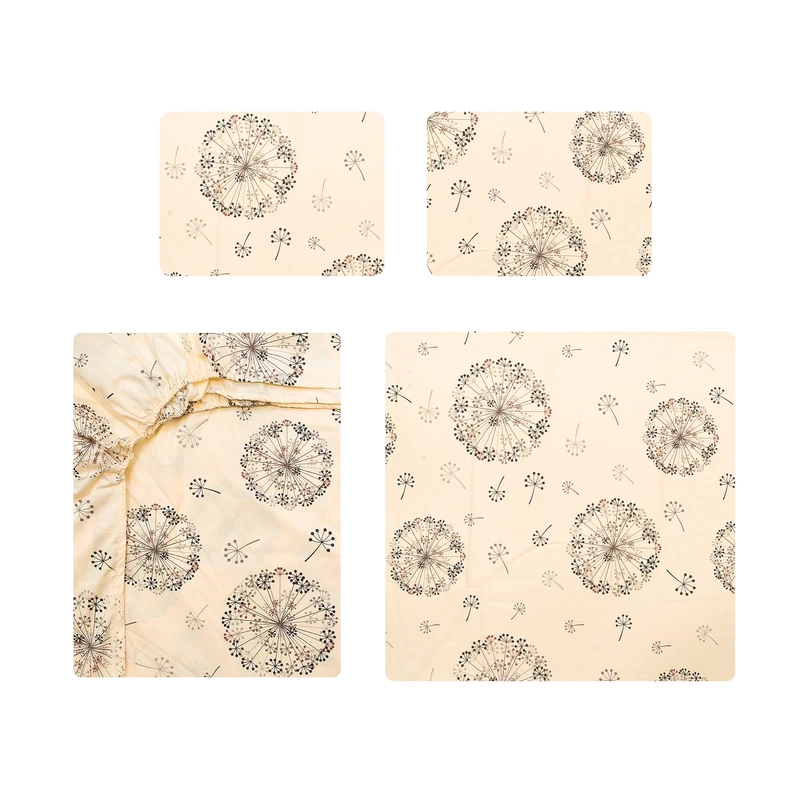 سرویس روتختی آدنو مدل Dandelion کد IR119 دو نفره 4 تکه