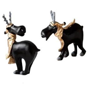 مجسمه مدل گوزن کد 1068 مجموعه دوعددی