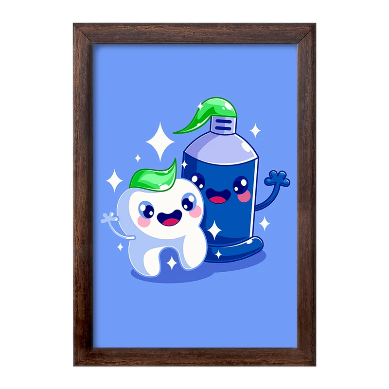 تابلو خندالو طرح دندان و دندانپزشکی کودکانه کد 27765