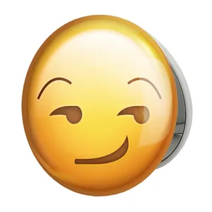 آینه جیبی خندالو طرح ایموجی مدل تاشو کد 24655 