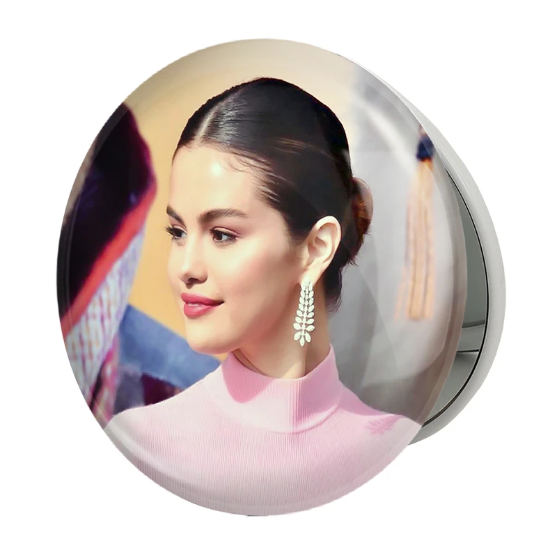 آینه جیبی خندالو طرح سلنا گومز Selena Gomez مدل تاشو کد 19211 