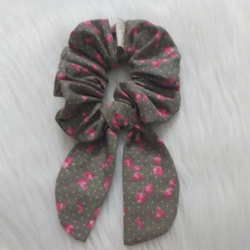 کش مو زنانه مدل اسکرانچی دنباله دار کد golN02don