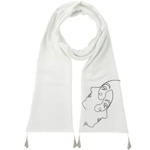 شال زنانه مدل نیم رخ