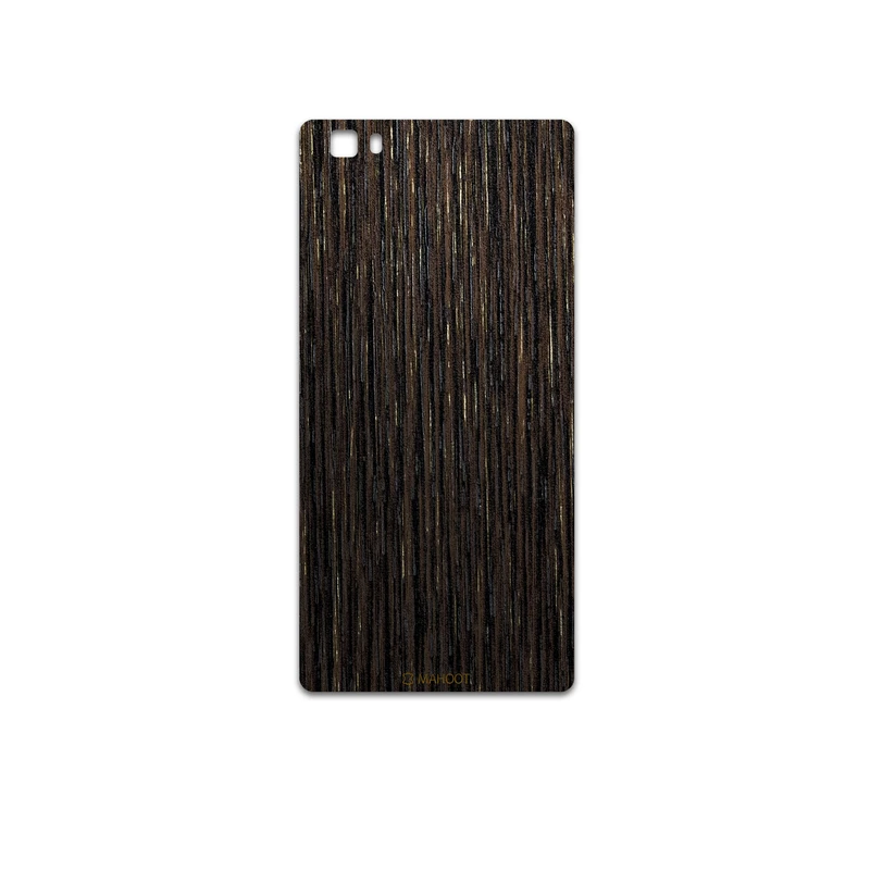 برچسب پوششی ماهوت مدل Dark-Gold-Stripes-Wood مناسب برای گوشی موبایل هوآوی P8 Lite