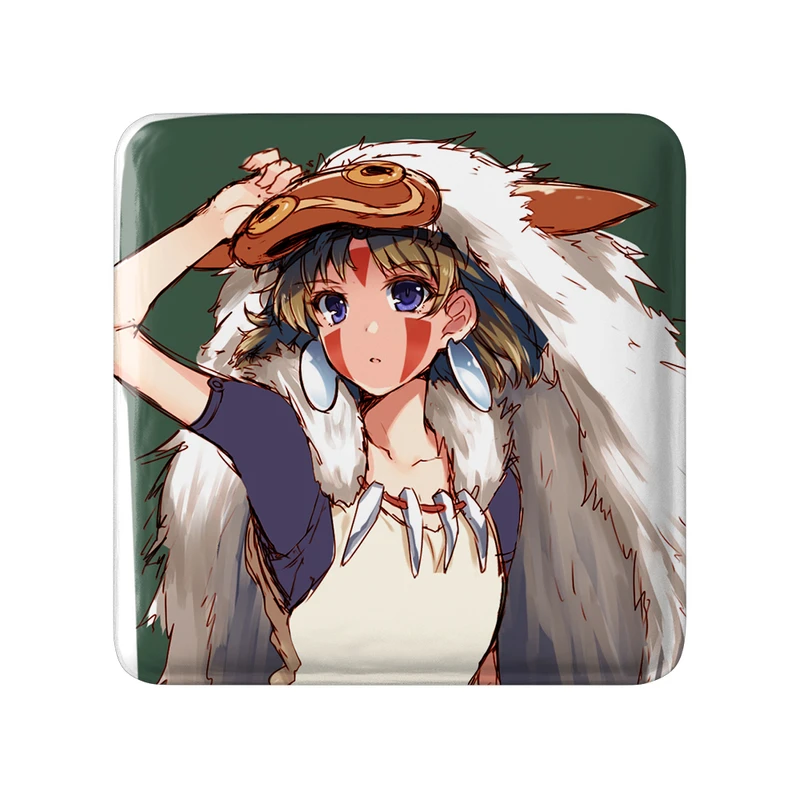 مگنت خندالو طرح سان انیمه پرنسس مونونوکه مدل مربعی کد 34127