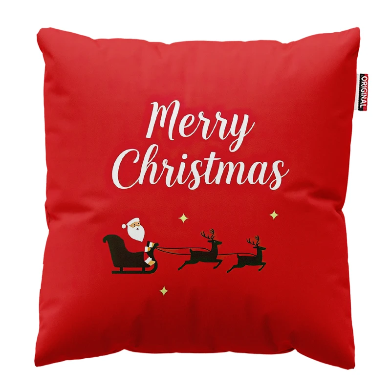 کوسن پاد آفرین مدل کریسمس مبارک کد PK302556 سایز 30*30 سانتی متر