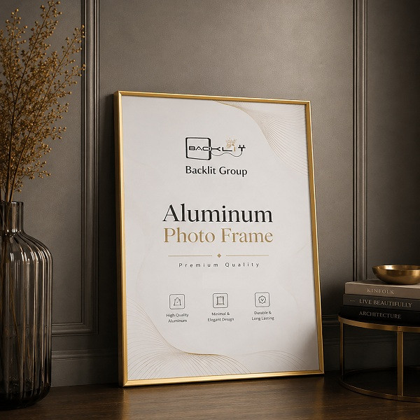 قاب عکس بکلیت مدل آلومینیومی AL-S5070 سایز 70×50 سانتی متر