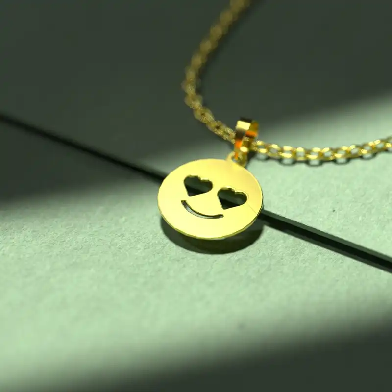 گردنبند طلا 18 عیار زنانه مدوپد مدل ایموجی کد C3-1-1122
