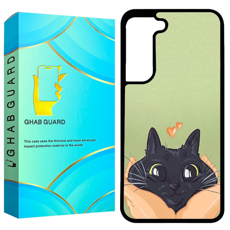 کاور قاب گارد طرح گربه مدل GCHPA21F مناسب برای گوشی موبایل سامسونگ Galaxy S21 FE 5G