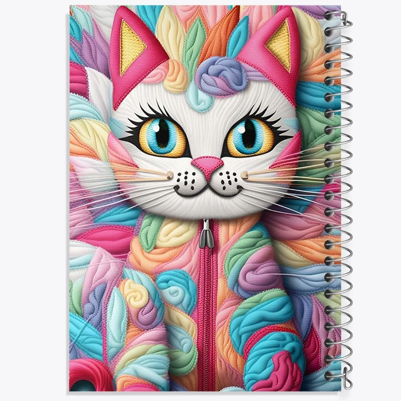 دفتر نقاشی 50 برگ خندالو طرح گربه (Cat) کد F2068