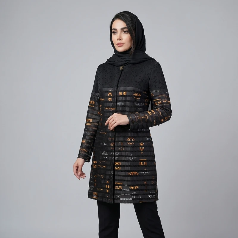 مانتو روی زانو زنانه مدل 86569