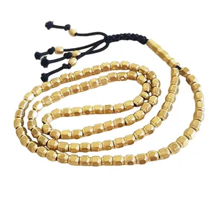 تسبیح مدل برنجی 101 دانه 6 وجهی 