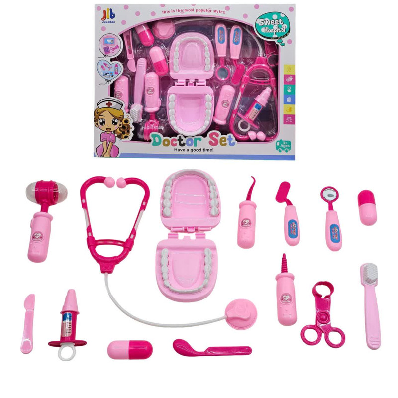 ست اسباب بازی تجهیزات پزشکی ناب سل مدل دندان پزشکی باتری خور چراغدار DOCTOR SET