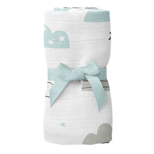 ملحفه کودک ویپو مدل Mint Cloud سایز 80x70 سانتی متر