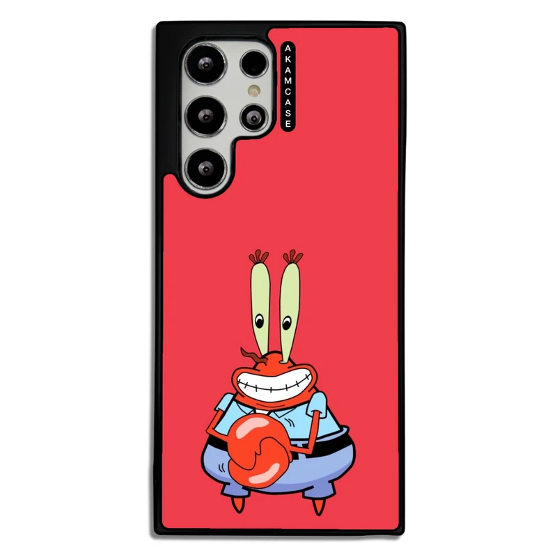 کاور آکام مدل AMC-WSGS22U-SPONGE BOB2 مناسب برای گوشی موبایل سامسونگ Galaxy S22 Ultra