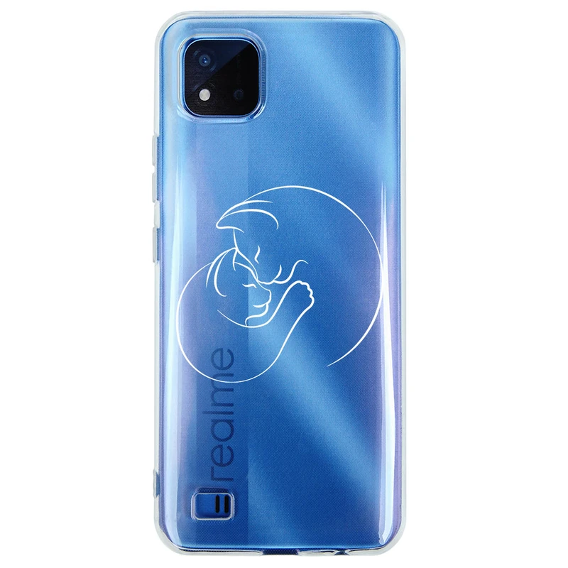 کاور مگافون طرح گربه مدل C61-W مناسب برای گوشی موبایل ریلمی C11 2021