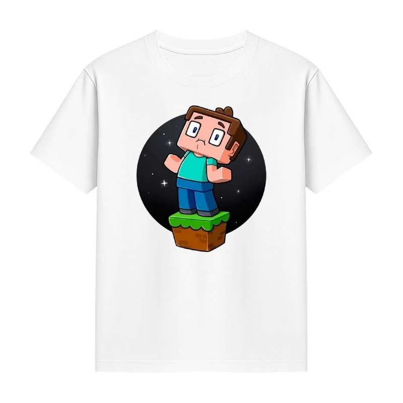 تی‌شرت آستین کوتاه دخترانه مدل ماینکرفت کد p2 