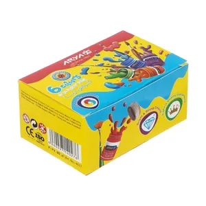 گواش 6رنگ آریا مدل مقوایی مجموعه 10 عددی