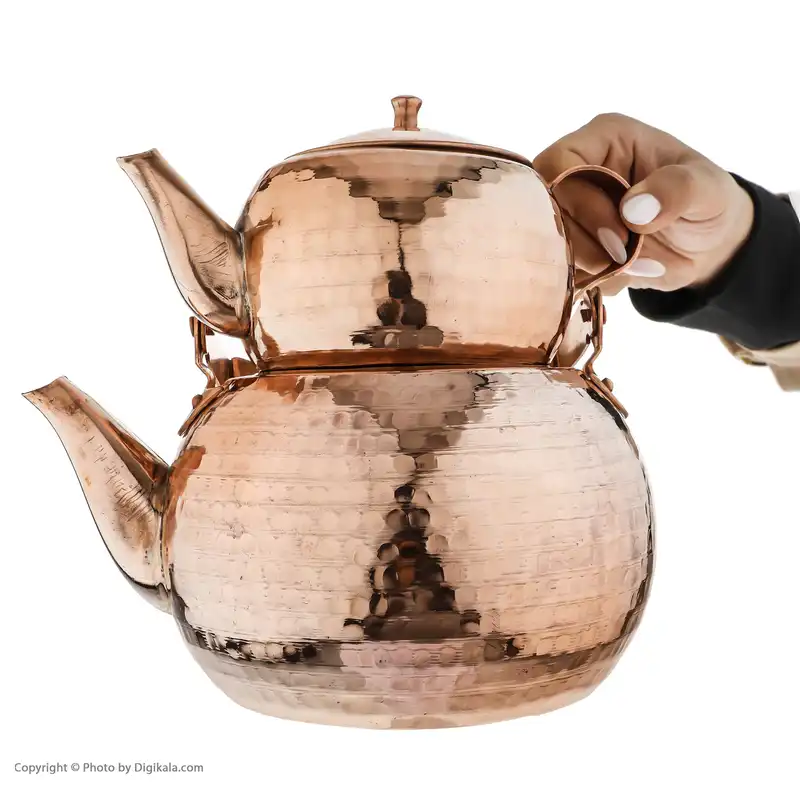 ست کتری و قوری مسی مس زنجان مدل 001